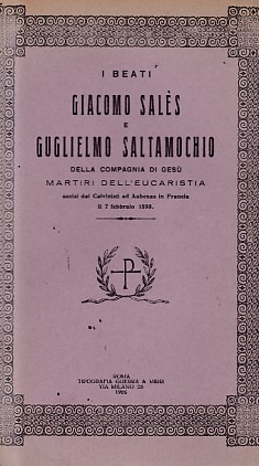I BEATI GIACOMO SALES E GUGLIELMO SALTAMOCHIO